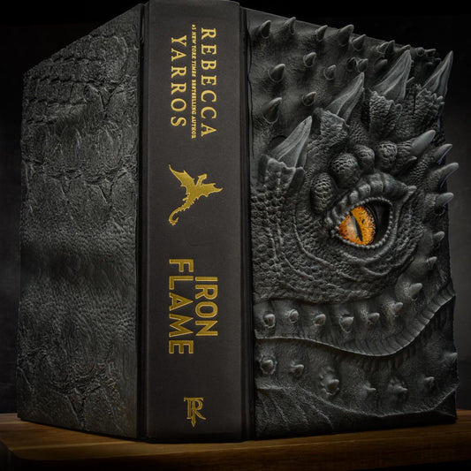 3D Printed Dragon Book Cover - Series 2 - Includes Iron Flame Book