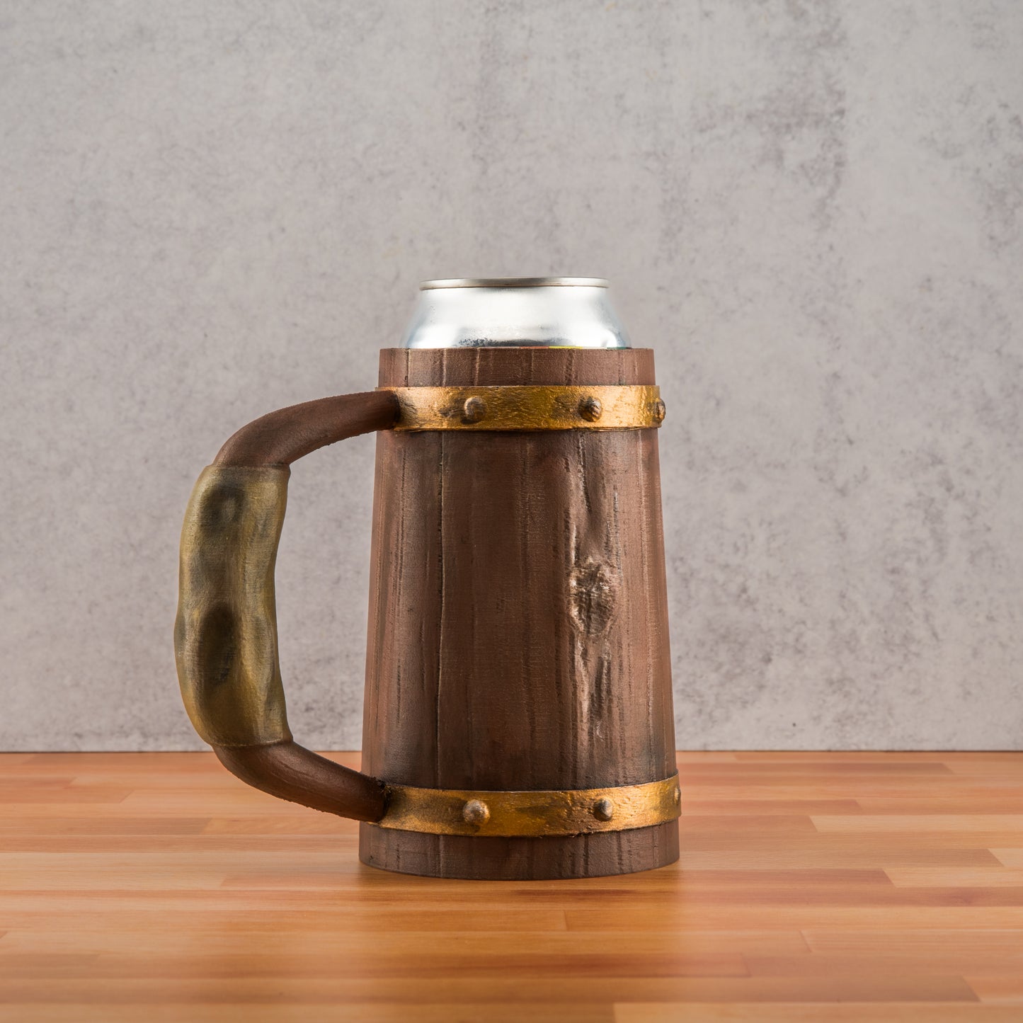 Dwarf Brew Mug - Fits 12oz & 16oz Cans, Rustic Drinkware for Gamers