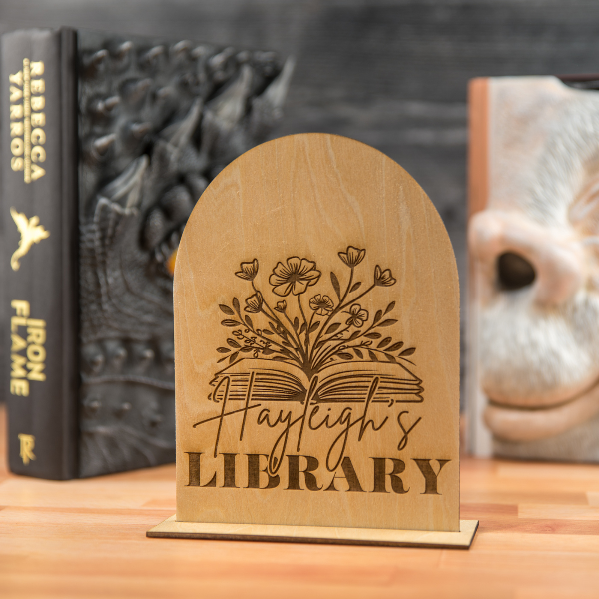 Personalized Library Sign