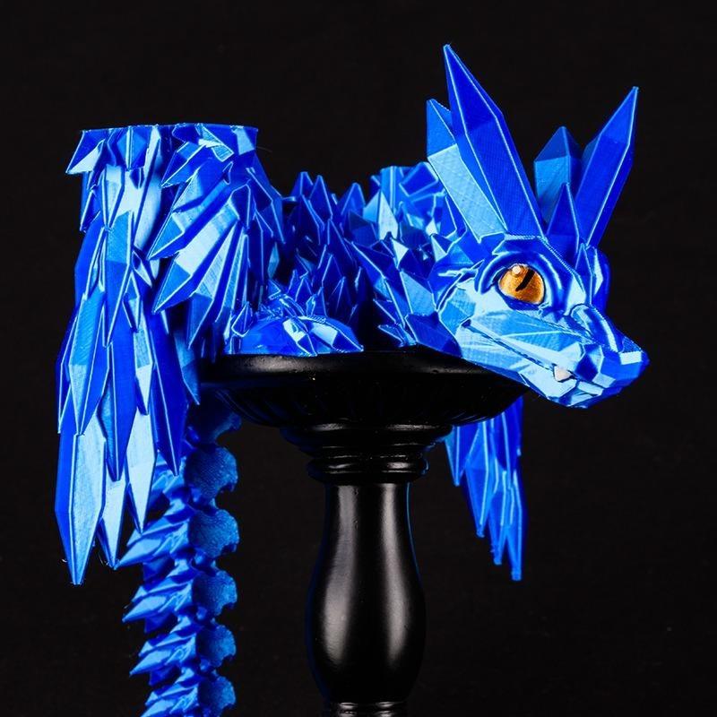 12 inch Articulating Dragon with Painted Eyes