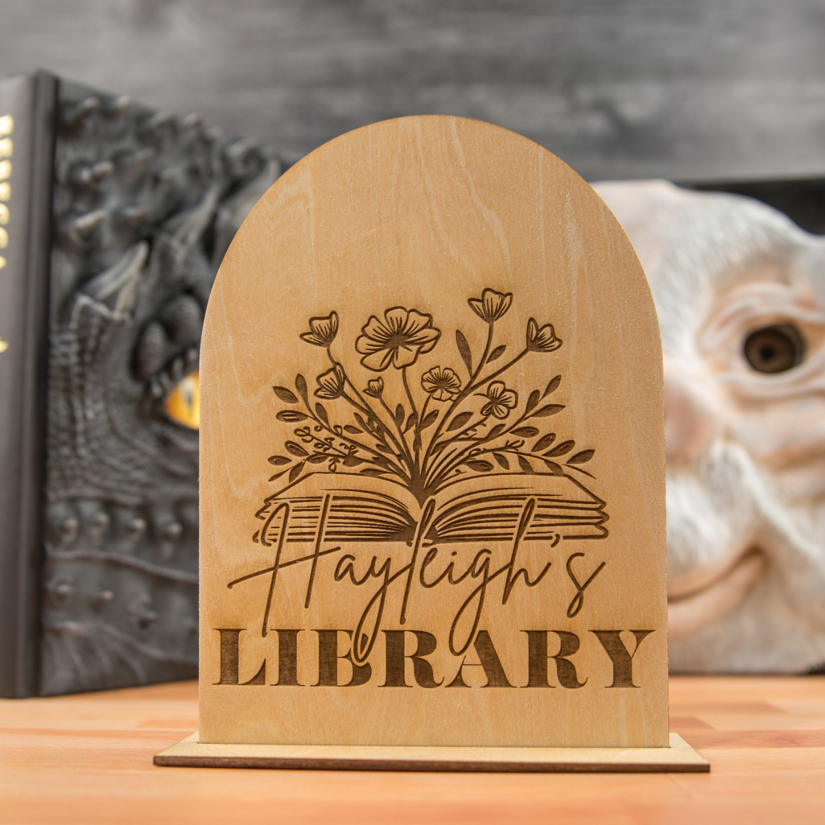 Personalized Library Sign