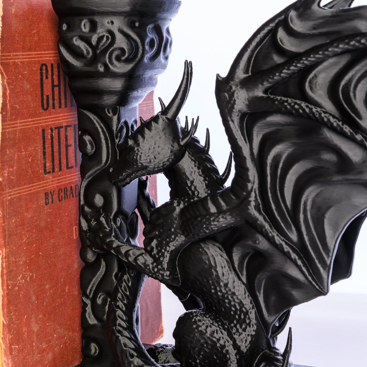 Fantasy-Inspired 3D Printed Dragon Bookends Set