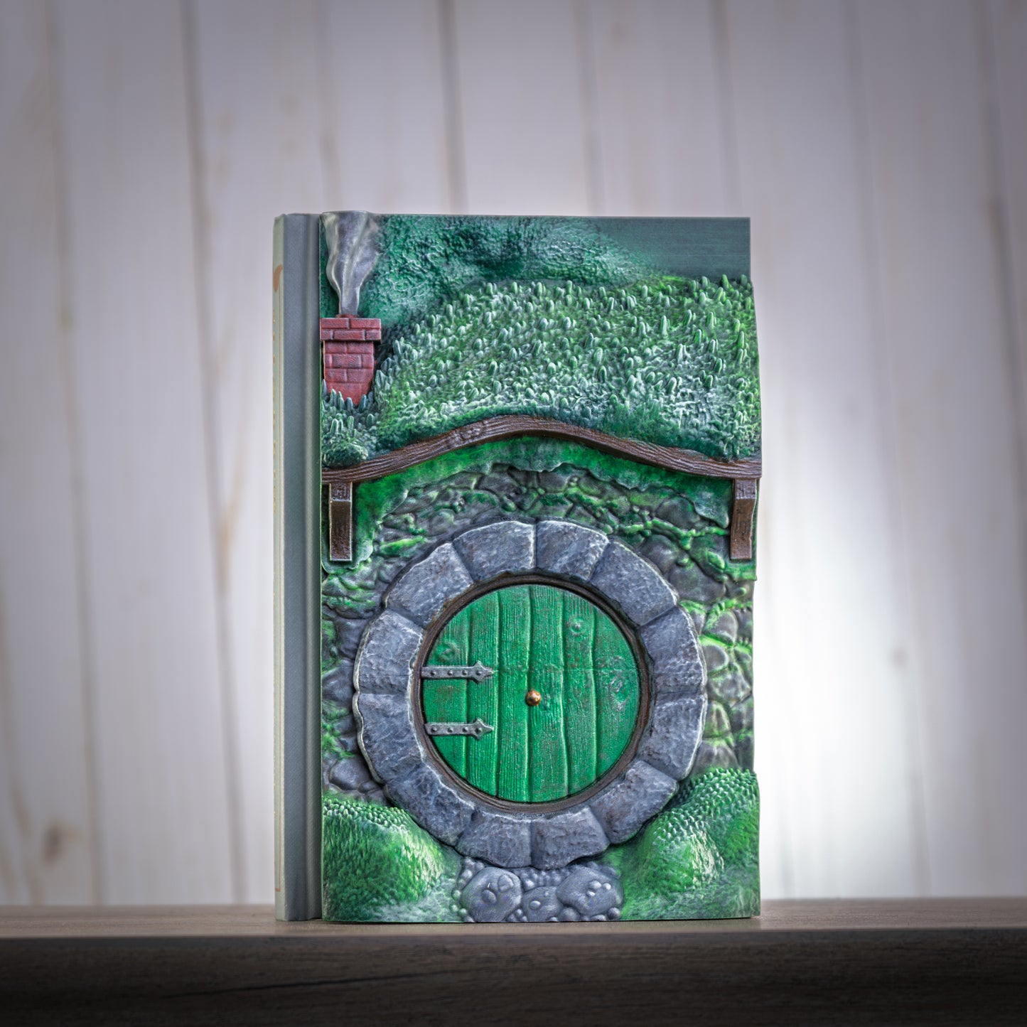 Hand-Sculpted Bag End Book Cover — Collector's Edition The Hobbit — 3D Resin Hobbit Hole — Hand Painted — Tolkien Gift — One of a Kind
