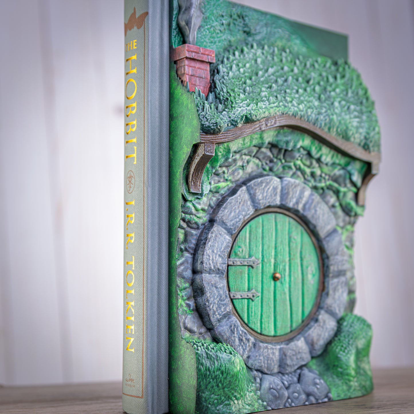 Hand-Sculpted Bag End Book Cover — Collector's Edition The Hobbit — 3D Resin Hobbit Hole — Hand Painted — Tolkien Gift — One of a Kind