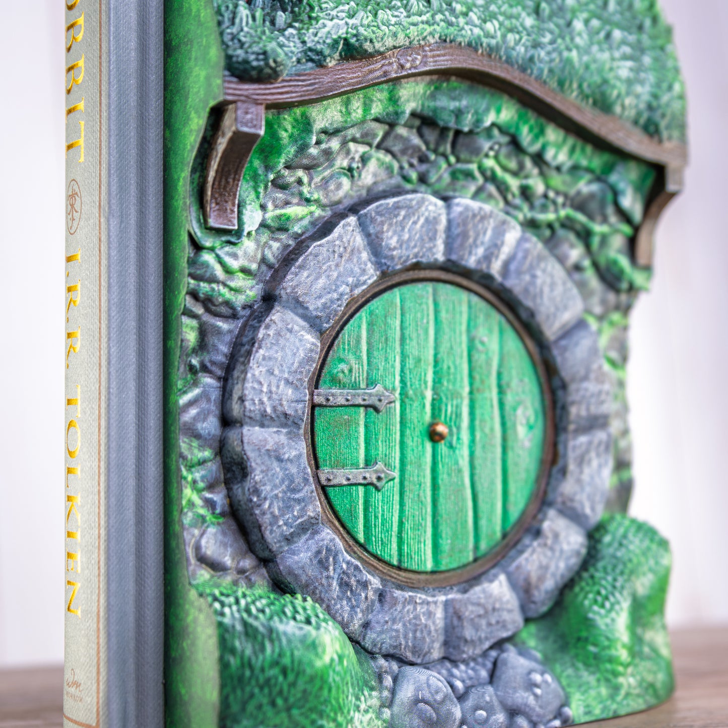 Hand-Sculpted Bag End Book Cover — Collector's Edition The Hobbit — 3D Resin Hobbit Hole — Hand Painted — Tolkien Gift — One of a Kind