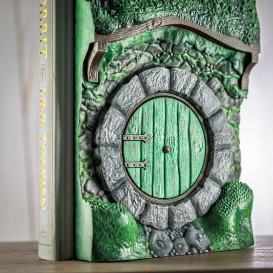 Hand-Sculpted Bag End Book Cover — Collector's Edition The Hobbit — 3D Resin Hobbit Hole — Hand Painted — Tolkien Gift — One of a Kind
