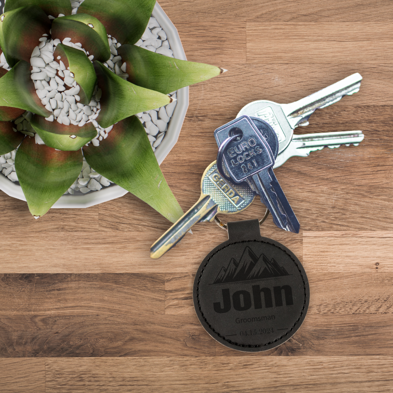 Personalized Laser Engraved Keychain