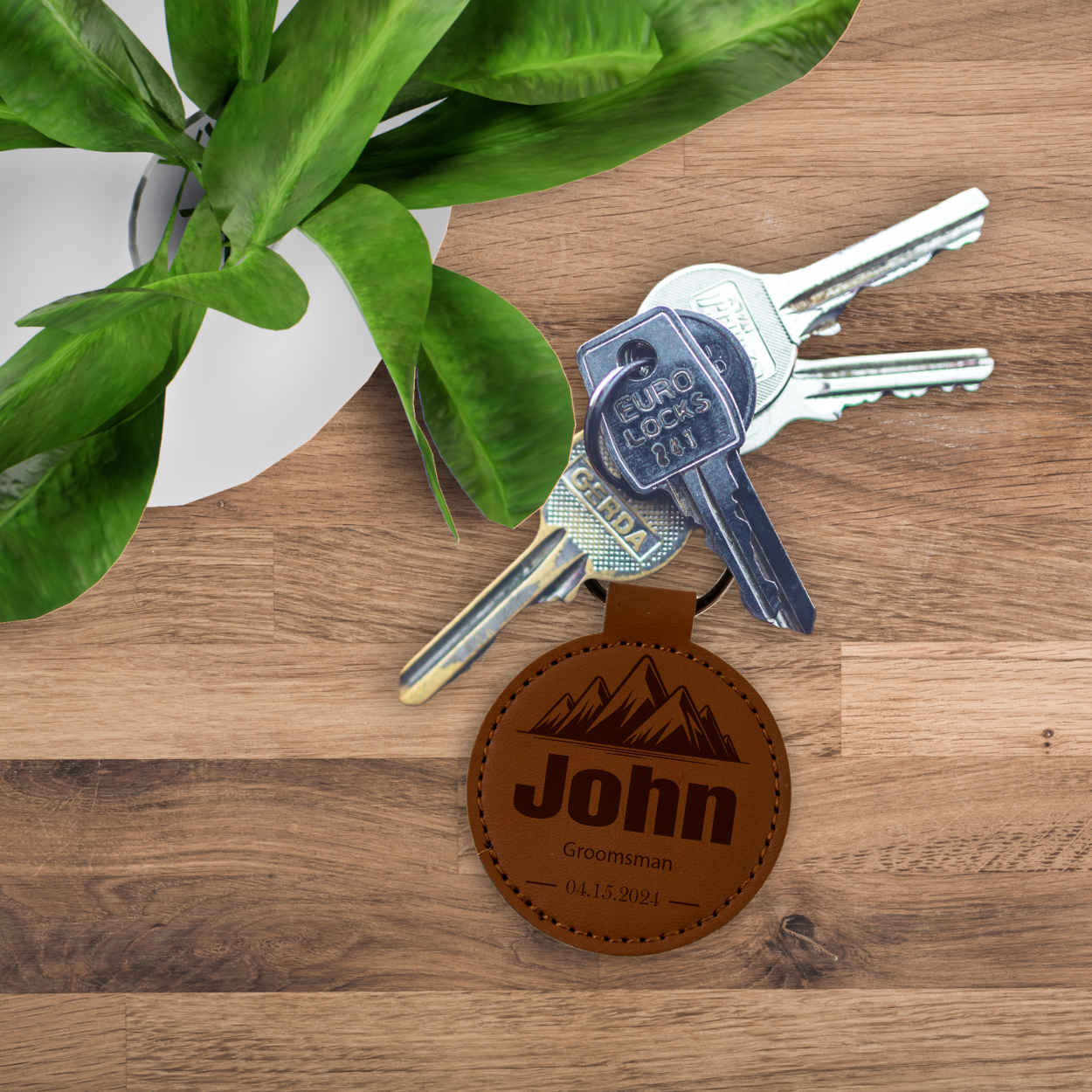 Personalized Laser Engraved Keychain