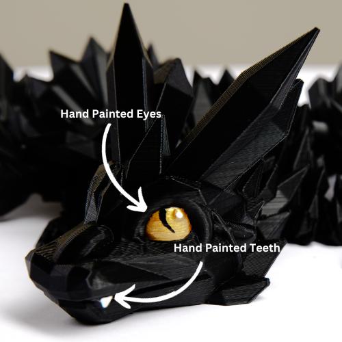 12 inch Articulating Dragon with Painted Eyes