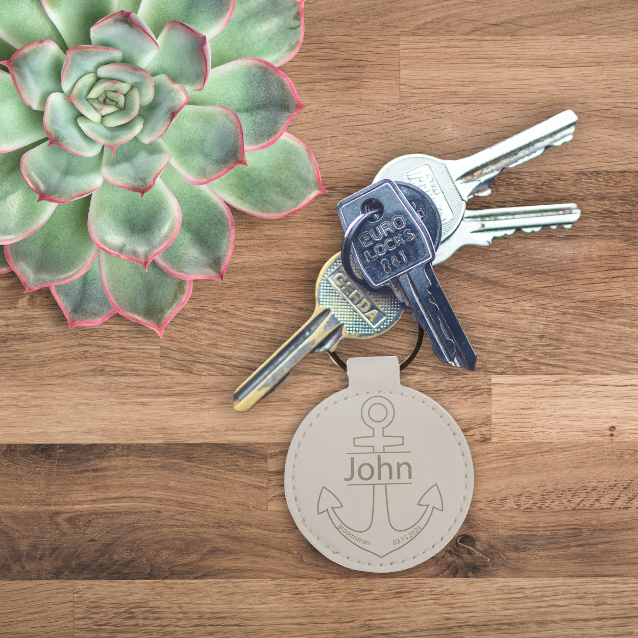 Personalized Laser Engraved Keychain